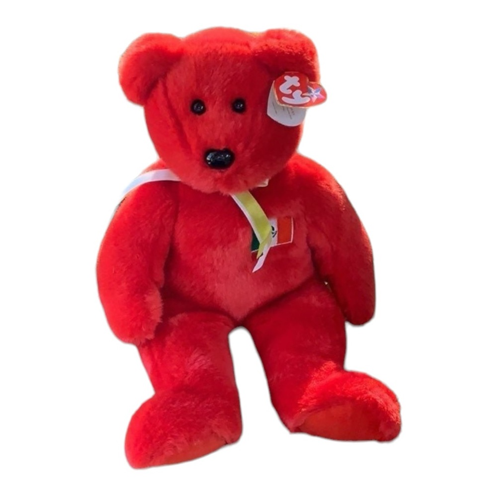 TY Osito Beanie Bear Buddies Collection Rare Red 1999 Retired 14”